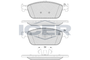 Brake Pad Set Front Icer Ford Focus