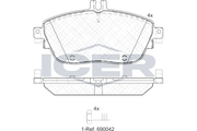 Brake Pad Set, disc brake (Braking System)