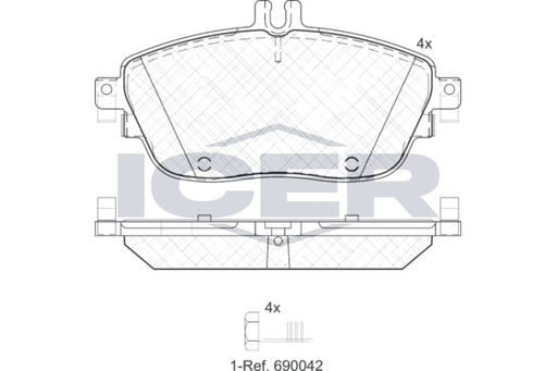 Brake Pad Set, disc brake (Braking System)