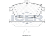 Brake Pad Set, disc brake (Braking System)
