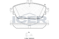Brake Pad Set, disc brake (Braking System)