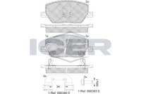 Brake Pad Set Front Icer Jeep Renegade