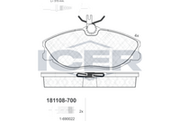 Brake Pad Set Front Icer Peugeot 406