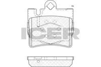 Rear - Brake Pad - Icer Mercedes-Benz S