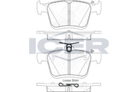 Brake Pad Set Rear Icer Audi A3