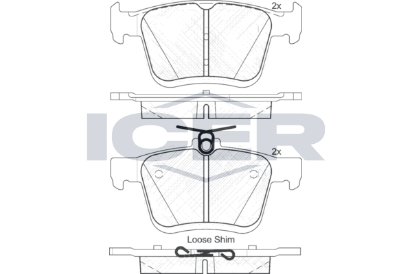 Brake Pad Set, disc brake (Braking System)