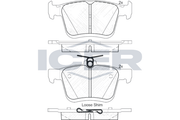 Brake Pad Set Rear Icer Audi A3