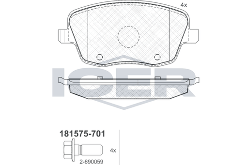Brake Pad Set, disc brake (Braking System)