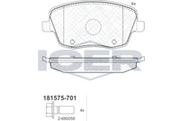 Brake Pad Set Front Icer Vw Polo