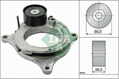 Tensioner Pulley, V-Ribbed Belt , 1 Seri