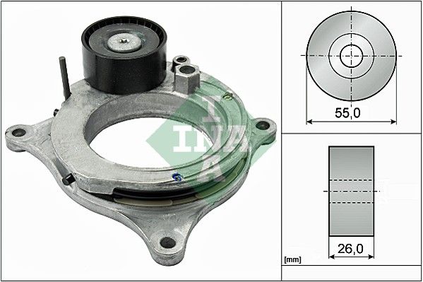 Tensioner Pulley, V-Ribbed Belt , 1 Seri