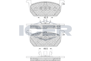 Brake Pad Set Front Icer Seat Leon