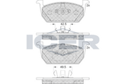 Brake Pad Set Front Icer Seat Leon