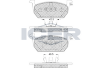 Brake Pad Set Front Icer Seat Leon