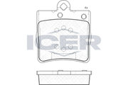 Front - Brake Pad - Icer Mercedes-Benz E