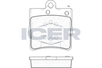 Front - Brake Pad - Icer Mercedes-Benz E