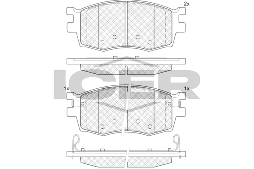 Brake Pad Icer Hyundai Accent