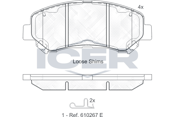 Front Brake Pad Icer Nissan Qashqai