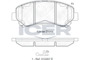 Front Brake Pad Icer Nissan Qashqai