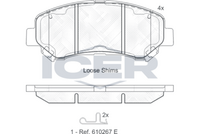 Front Brake Pad Icer Nissan Qashqai