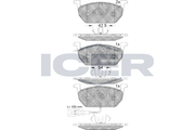 Brake Pad Set Front Icer Vw Golf