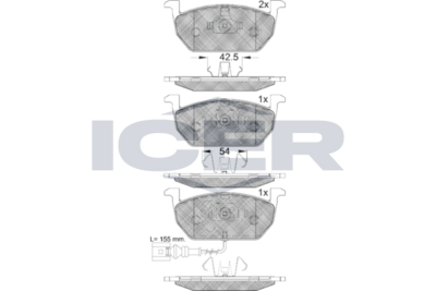 Brake Pad Set, disc brake (Braking System)