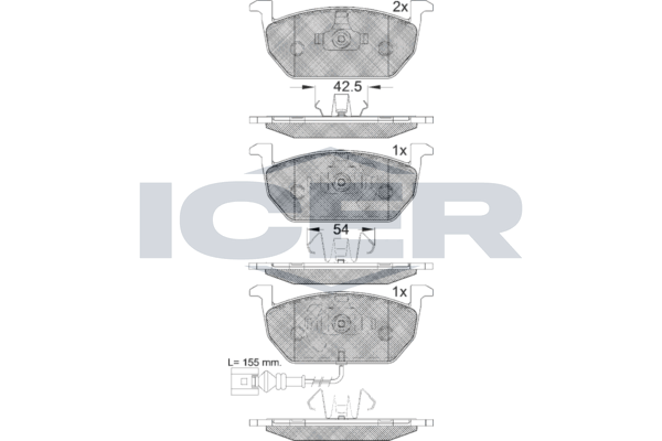 Brake Pad Set, disc brake (Braking System)