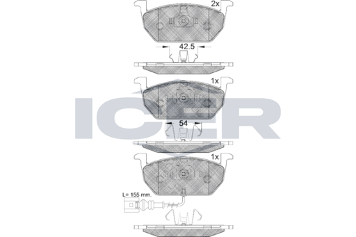 Brake Pad Set, disc brake (Braking System)