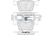 Brake Pad Set Rear Icer Vw Golf