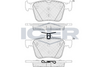 Brake Pad Set Rear Icer Vw Golf