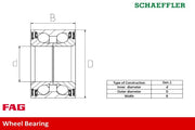 Wheel Bearing Kit Front Axle
