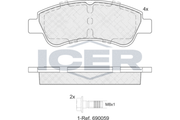 Brake Pad Set OPEL