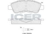 Brake Pad Set OPEL