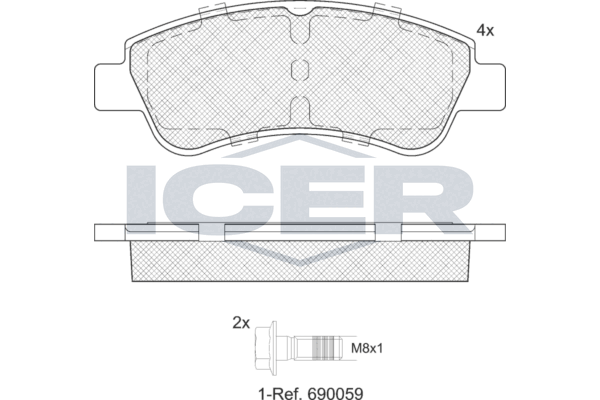 Brake Pad Set OPEL