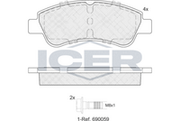 Brake Pad Set OPEL