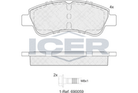 Brake Pad Set OPEL