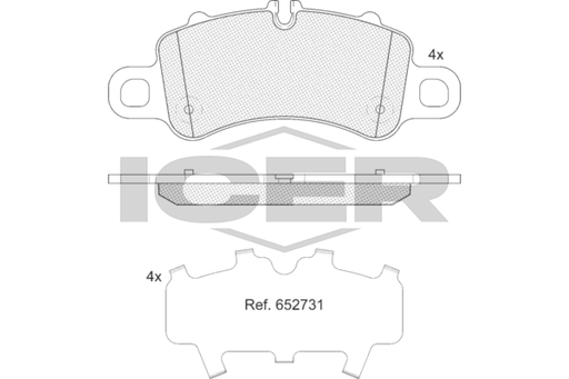 Brake Pad Set PORSCHE
