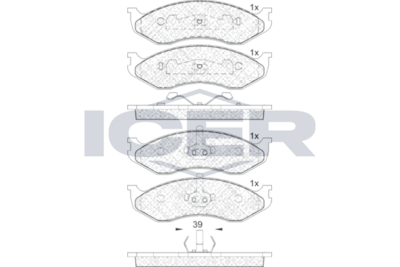 Front - Brake Disc - Icer - Kia Carnival