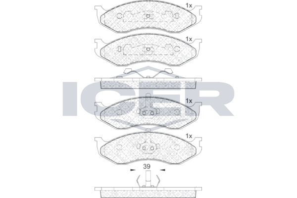 Front - Brake Disc - Icer - Kia Carnival