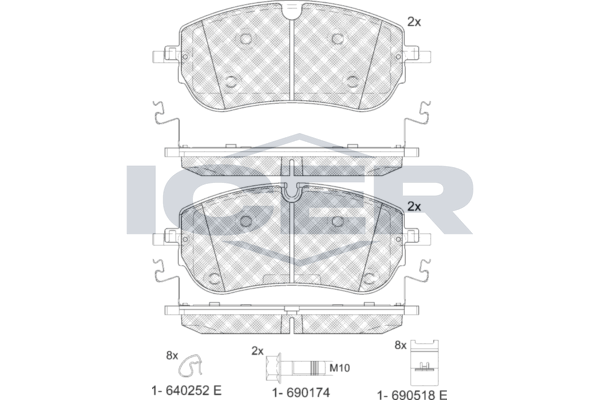 Brake Pad Set LAND ROVER
