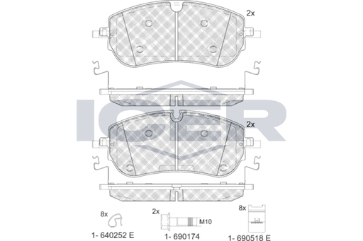Brake Pad Set LAND ROVER