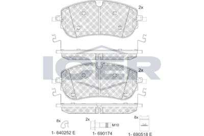 Brake Pad Set LAND ROVER
