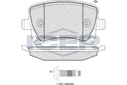 Brake Pad Set Rear Icer Vw Golf