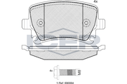Brake Pad Set Rear Icer Vw Golf