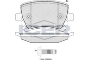 Brake Pad Set Rear Icer Vw Golf