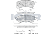 Brake pads-MITSUBISHI