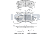 Brake pads-MITSUBISHI