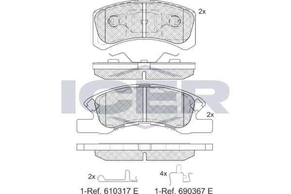 Brake pads-MITSUBISHI