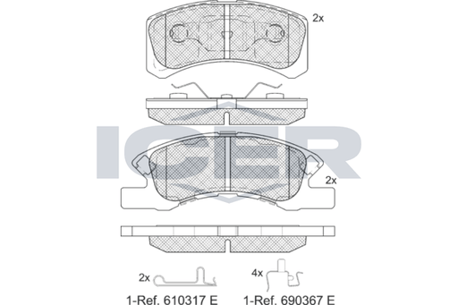 Brake pads-MITSUBISHI