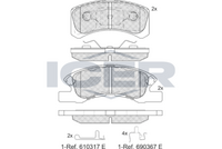 Brake pads-MITSUBISHI